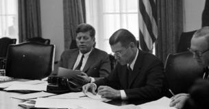 President Kennedy and Robert McNamara