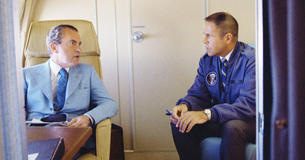 President Nixon and Haldeman on Air Force One