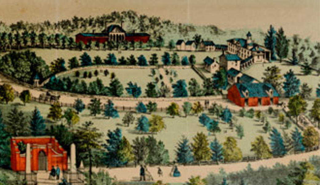 Lithograph of Mount Vernon