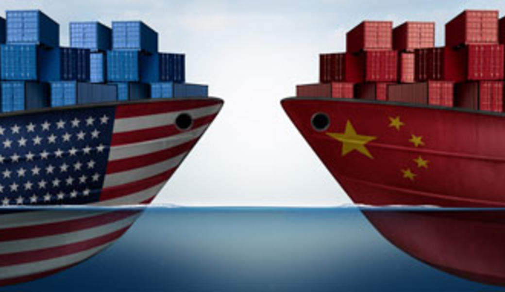 US China cargo ships head to head