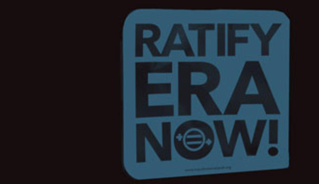 "Ratify ERA Now" sign