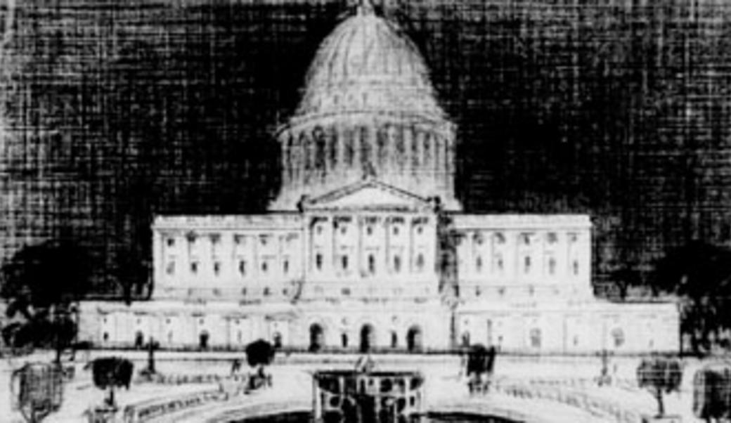 Drawing of U.S. Capitol