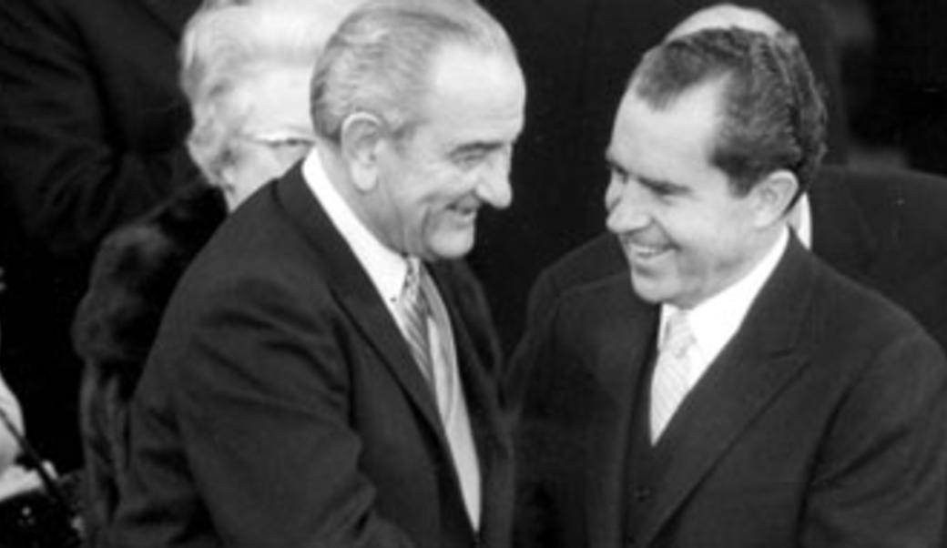 Lyndon Johnson and Richard Nixon