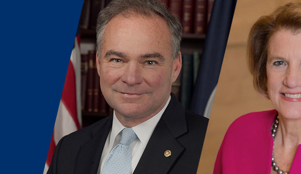 Shelley Capito and Tim Kaine side by side headshots