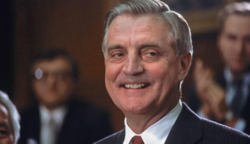 Walter Mondale smiling