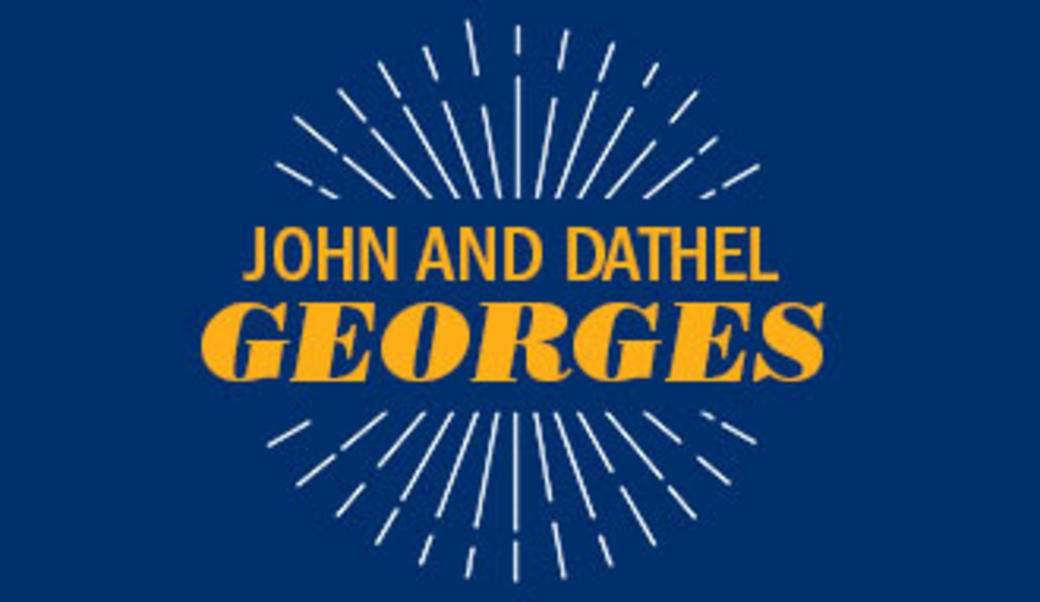 John & Dathel Georges on blue