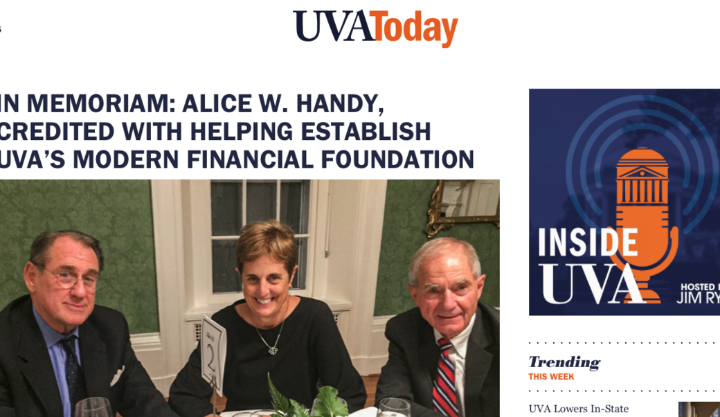 UVA Today headline