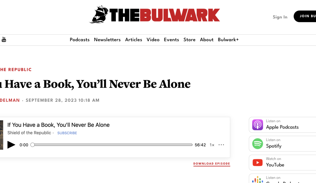 The Bulwark headline