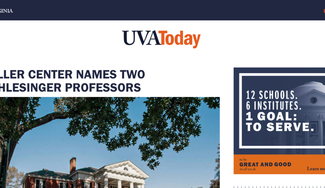 UVA Today headline