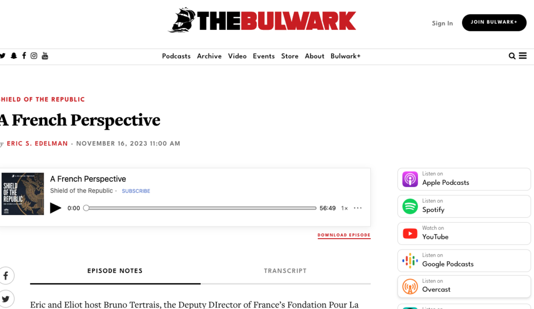 The bulwark headline