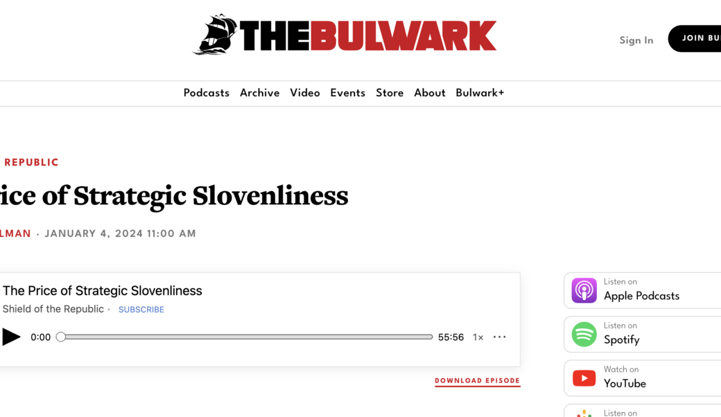 the bulwark headline