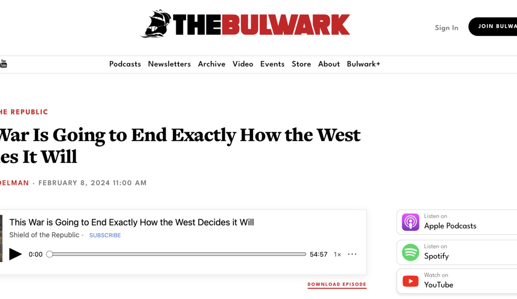 The Bulwark headline