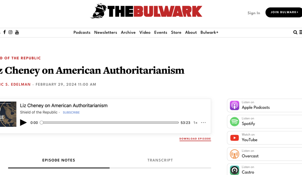 The bulwark headline