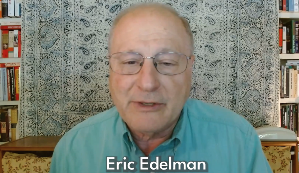 eric edelman speaking during podcast