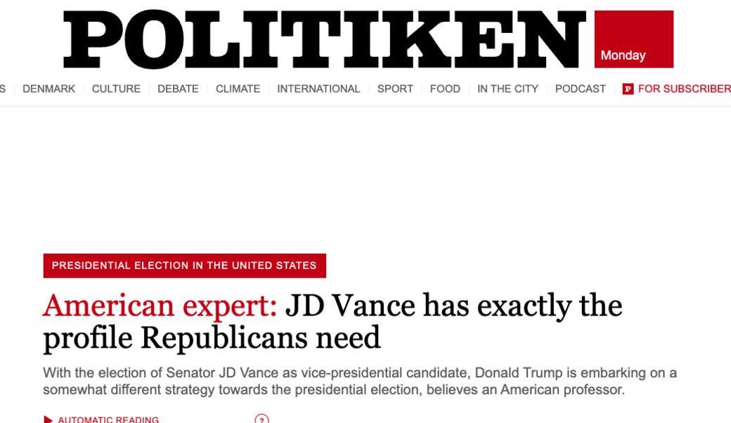 politiken headline