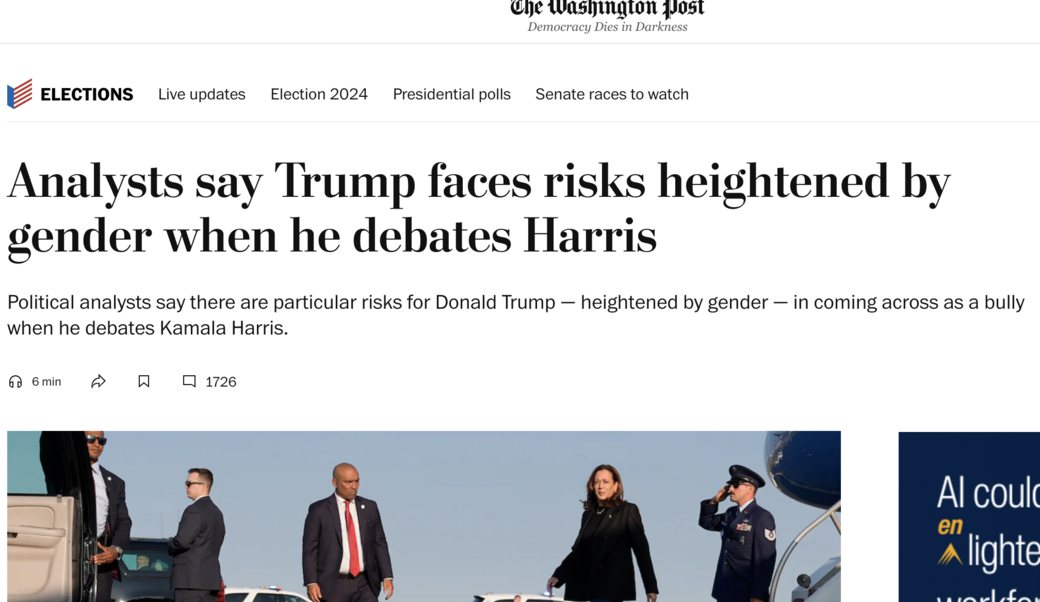 washington post headline