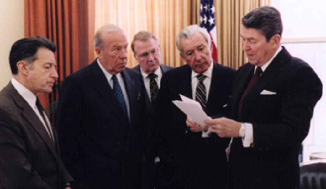 Reagan and advisors