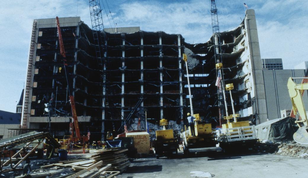 Federal building bombed-out in Oklahoma City