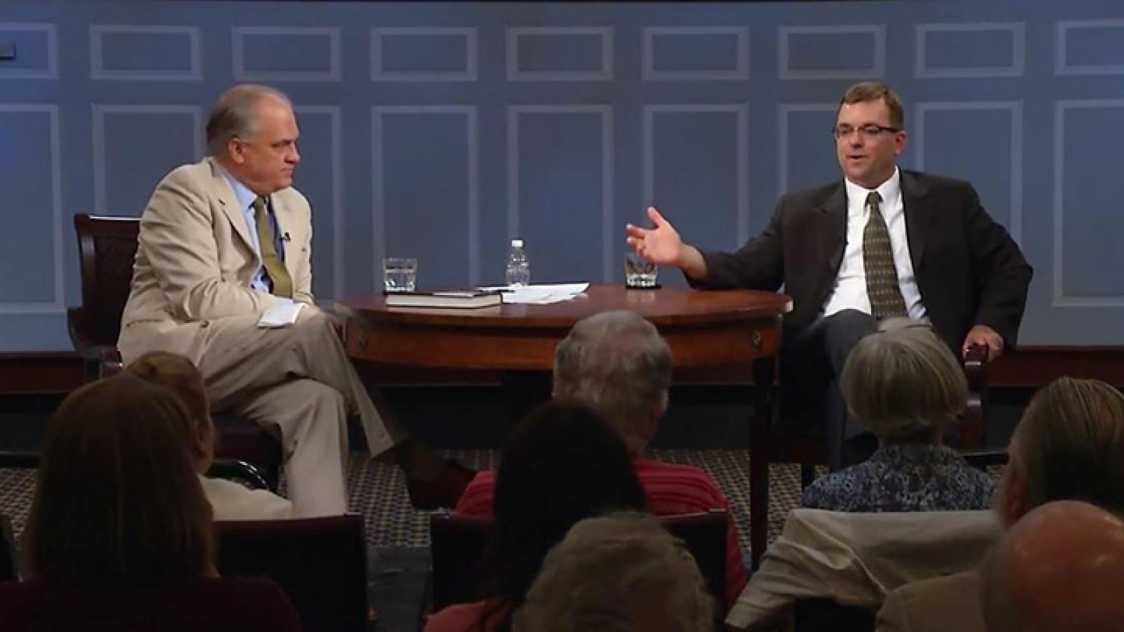 Andrew Highsmith takes questions on the Flint water crisis from the American Forum studio audience